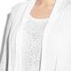 BEIGE lace effect TWINSET in white