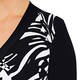 BEIGE JERSEY TWINSET BLACK AND WHITE