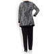 BEIGE CARDIGAN AND VEST BLACK AND WHITE