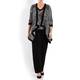 BEIGE CARDIGAN AND VEST BLACK AND WHITE