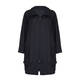 BEIGE LABEL BLACK COAT WITH UTILITY POCKETS
