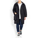 BEIGE LABEL BLACK COAT WITH UTILITY POCKETS
