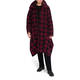 BEIGE LABEL BERRY AND BLACK CHECK COAT
