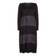 BEIGE label black fabric stripes DRESS