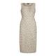 BEIGE linen jacquard DRESS