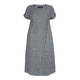 BEIGE LABEL GREY LINEN STRIPE DRESS