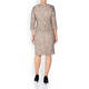 BEIGE SEQUIN DRESS BEIGE 