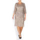 BEIGE SEQUIN DRESS BEIGE 