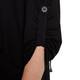 BEIGE label black zip-up HOODY with pocket detailing