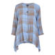 BEIGE LABEL CHECKED LINEN JACKET
