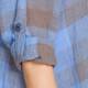 BEIGE LABEL CHECKED LINEN JACKET