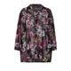 BEIGE LABEL FLORAL PRINT GEORGETTE SHIRT PURPLE