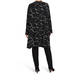 BEIGE LABEL LONGLINE BLACK PRINT JACKET
