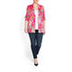 BEIGE LABEL SATIN TROPICAL PRINT JACKET 