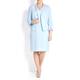BEIGE dress and jacket in ice blue