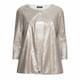 BEIGE SEQUIN TWINSET SILVER