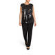 BEIGE SEQUIN TWINSET BLACK
