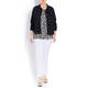 BEIGE DENIM JACKET BLACK