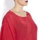 BEIGE red linen cheesecloth KAFTAN