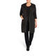 BEIGE LABEL GREY KNITTED COAT WITH HOOD
