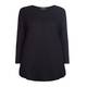 BEIGE BLACK ROUND NECK KNITTED TUNIC