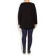 BEIGE BLACK ROUND NECK KNITTED TUNIC