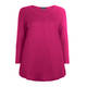 BEIGE CERISE ROUND NECK KNITTED TUNIC