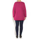 BEIGE CERISE ROUND NECK KNITTED TUNIC