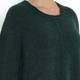 BEIGE forest green boucle knit TUNIC