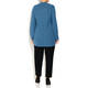 BEIGE LABEL MERINO WOOL KNITTED TUNIC PETROL BLUE