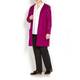 BEIGE LABEL PINK  LONG KNIT CARDIGAN WITH HOOD