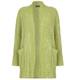 Beige Longline chartreuse boucle Cardigan