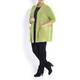 Beige Longline chartreuse boucle Cardigan