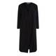 BEIGE LABEL WATERFALL FRONT BLACK CARDIGAN