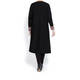 BEIGE LABEL WATERFALL FRONT BLACK CARDIGAN