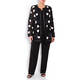 BEIGE LEATHER ROSE JACKET BLACK AND WHITE LONG