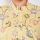 BEIGE LABEL LINEN EMBROIDERED FLORAL JACKET YELLOW