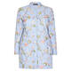 BEIGE LABEL LINEN EMBROIDERED FLORAL JACKET PALE BLUE