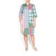 BEIGE LABEL LONGLINE COTTON STRIPE SHIRT