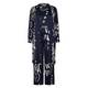 BEIGE LABEL SATIN THREE-PIECE TROUSER ENSEMBLE NAVY