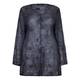 BEIGE sheer silk embroidered graphite SHIRT
