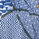 BEIGE LABEL BLUE PURE COTTON SCARF 