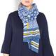 BEIGE LABEL BLUE PURE COTTON SCARF 