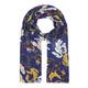 BEIGE LABEL BLUE FLORAL PRINT SCARF 