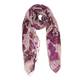 BEIGE LABEL PURPLE FLORAL PRINT SCARF