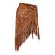 BEIGE fringed laser cut black SHAWL