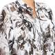 Beige black and white abstract print SHIRT