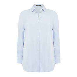 BEIGE SHIRT PALE BLUE - Plus Size Collection