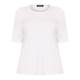 BEIGE LABEL STRETCH JERSEY T-SHIRT WHITE