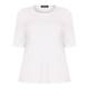 BEIGE LABEL STRETCH JERSEY T-SHIRT WHITE